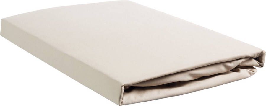 Ambiante Cotton Uni Hoeslaken Lits-jumeaux 180x200 cm Sand