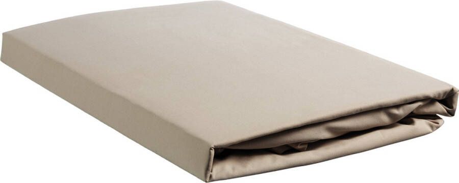 Ambiante Cotton Uni Hoeslaken Taupe 100% katoen Hoeslaken 160x210 220