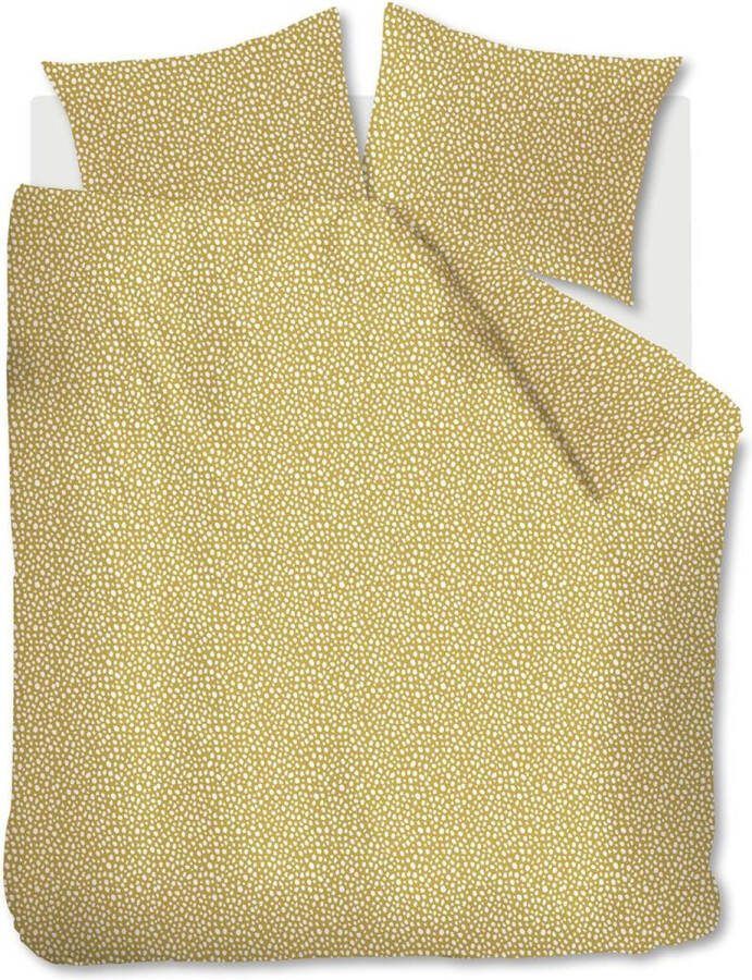 Ambiante Harley Dekbedovertrek Extra breed Katoen satijn 260x220 cm Geel