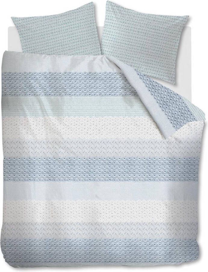 Ambiante Laine dekbedovertrek Lits-Jumeaux 240x200 220 Blauw Grijs