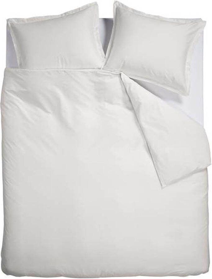 Ambiante Satin Uni Dekbedovertrek Lits-jumeaux 240x200 220 cm Wit