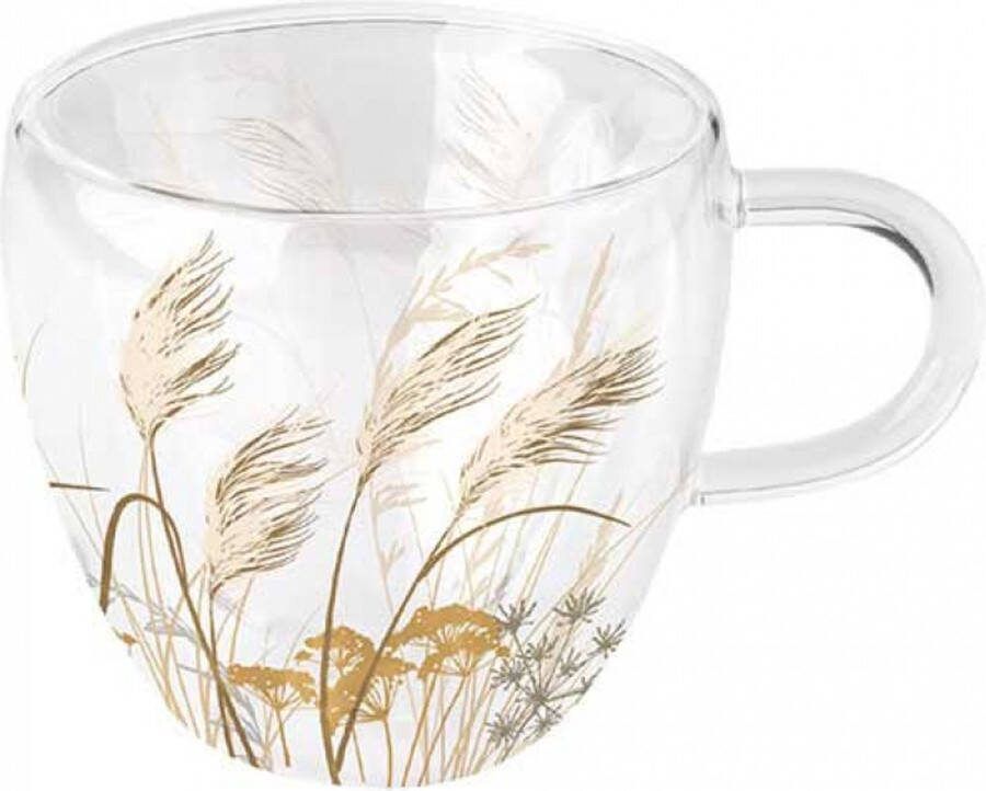 Ambiente 1 Dubbelwandig theeglas Waving grass 200ml