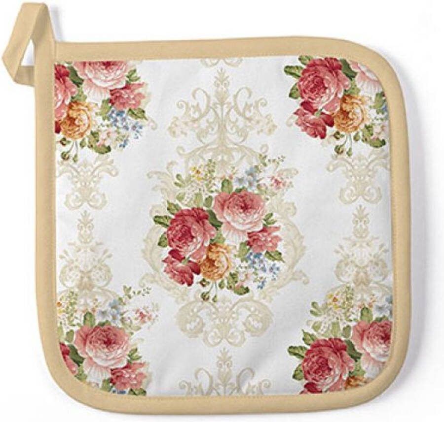 Ambiente Pannenlappen 20 x 20 Set (2stuks) Serie Sara Cream