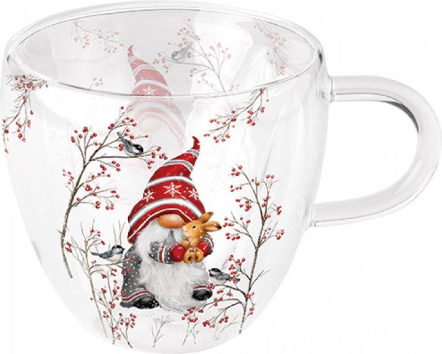 Ambiente Theeglas Dubbelwandig Dwarf Hug 200 ml