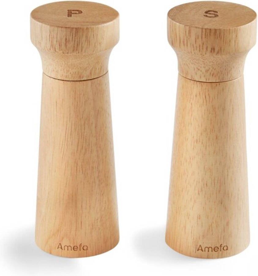 Amefa moderne 15 cm zout- en pepermolenset (Kleur: naturel)