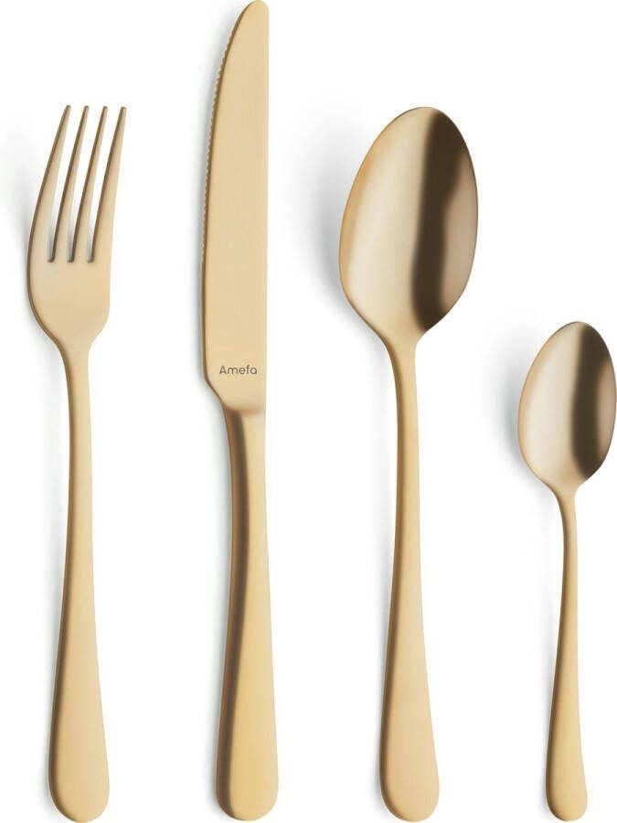 Amefa Austin 24-delige bestekset voor 6 personen Mat Goud