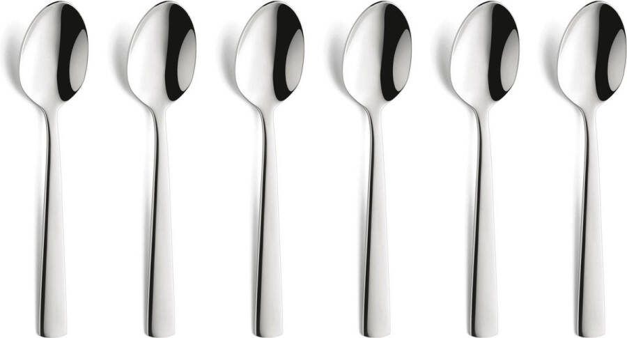Amefa koffielepels Moderno (set van 6)