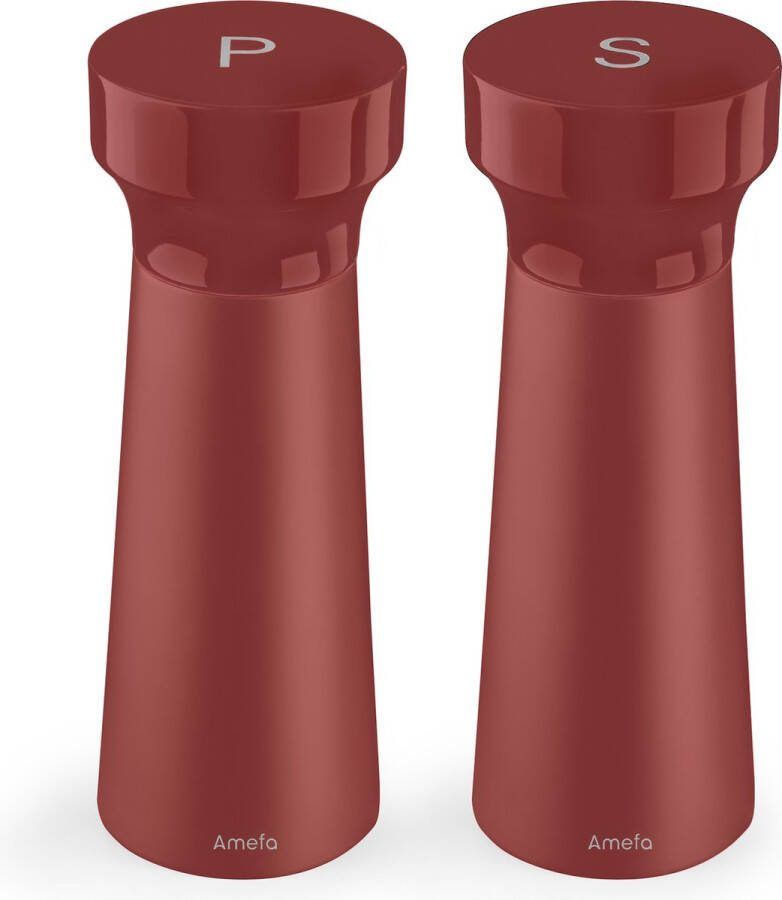 Amefa peper- en zout molens set van 2 (Kleur: terracotta)