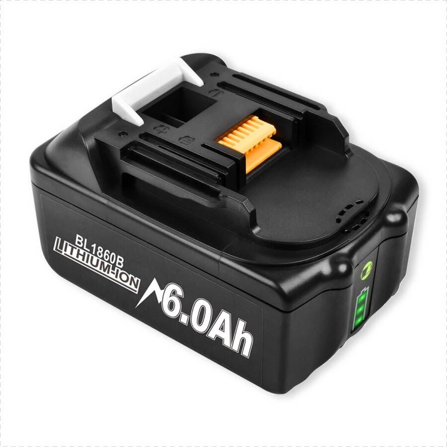 Amenzo 18V Accu voor Makita Extra Groot 6.0Ah 18V 6.0Ah Batterij Vervangende Accu Geschikt Voor Makita 18V 6000mAh LED display Li-ion Accu LED Display Accuboormachine 18V BL1830B BL1860B BL1840B BL1815 LXT-400 BL1850B