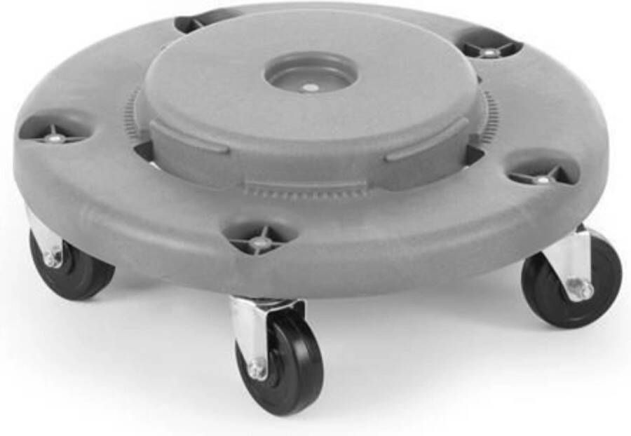 AmerBox Trolley voor ronde afvalbak lichtgrijs ⌀455x(H)165mm polypropyleen