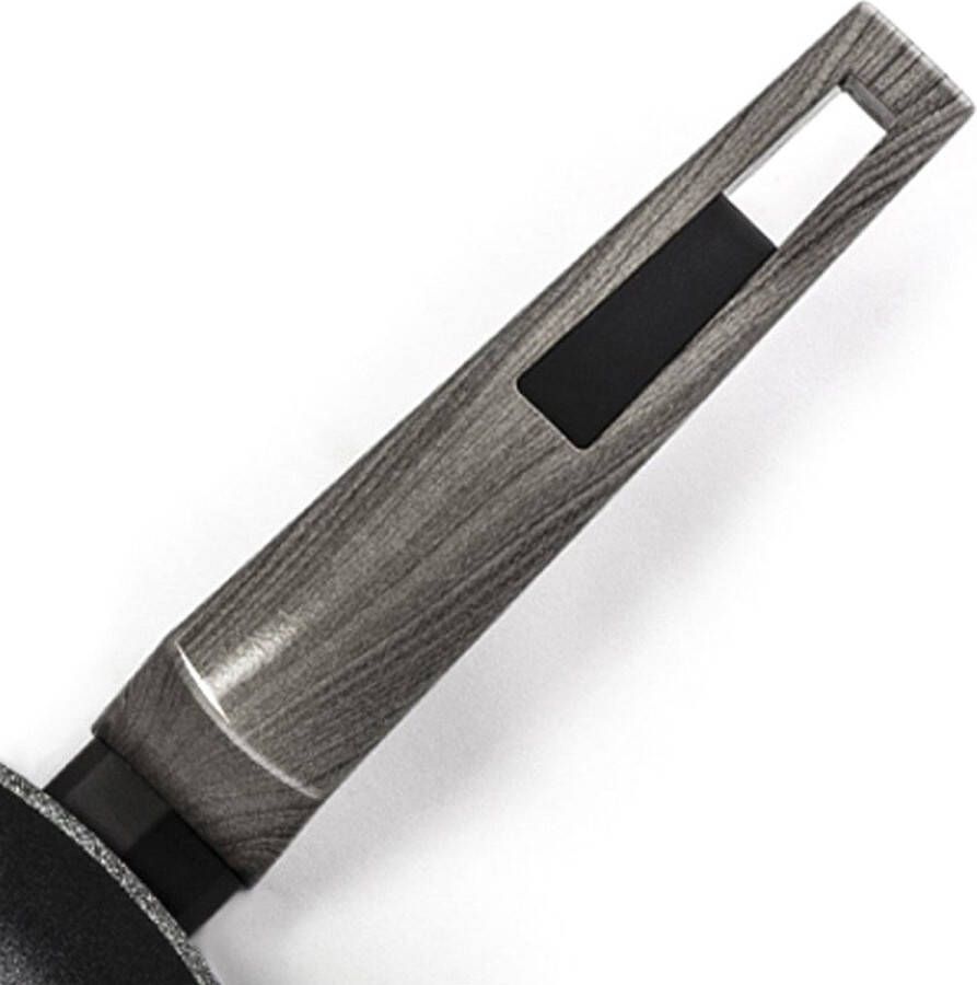 Amercook Sauspan met deksel Zwart Aluminium (Ø 18 cm)