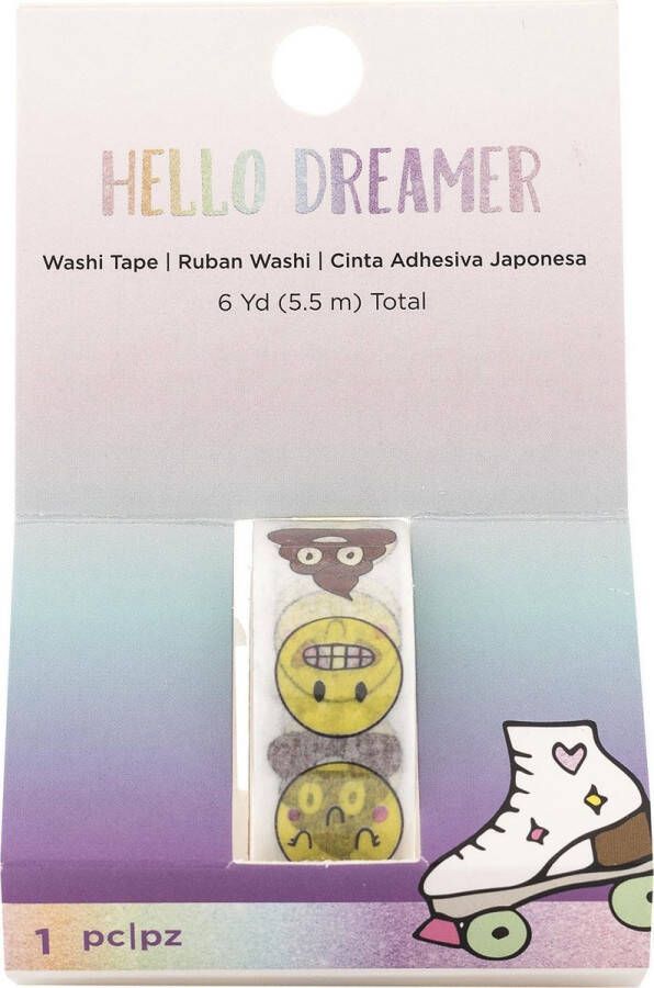 American Crafts Hello Dreamer Embellishment WashiTape Emoji