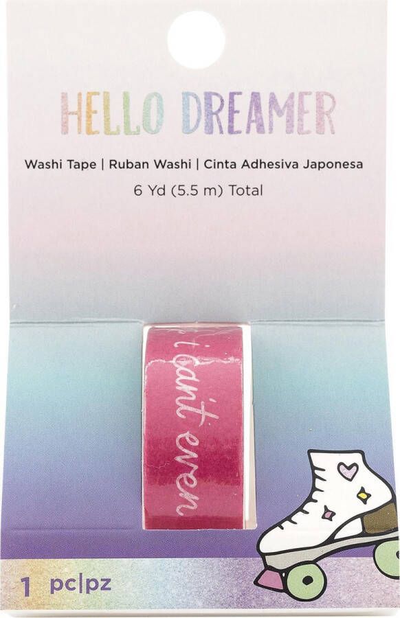 American Crafts Hello Dreamer Embellishment WashiTape Phrase