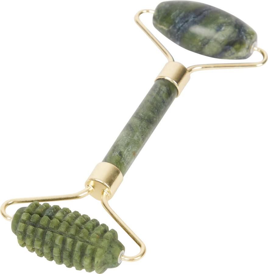 Amhall Jade Roller Gezichtsmassage Roller Gezichtsroller 100% Natuursteen Groen