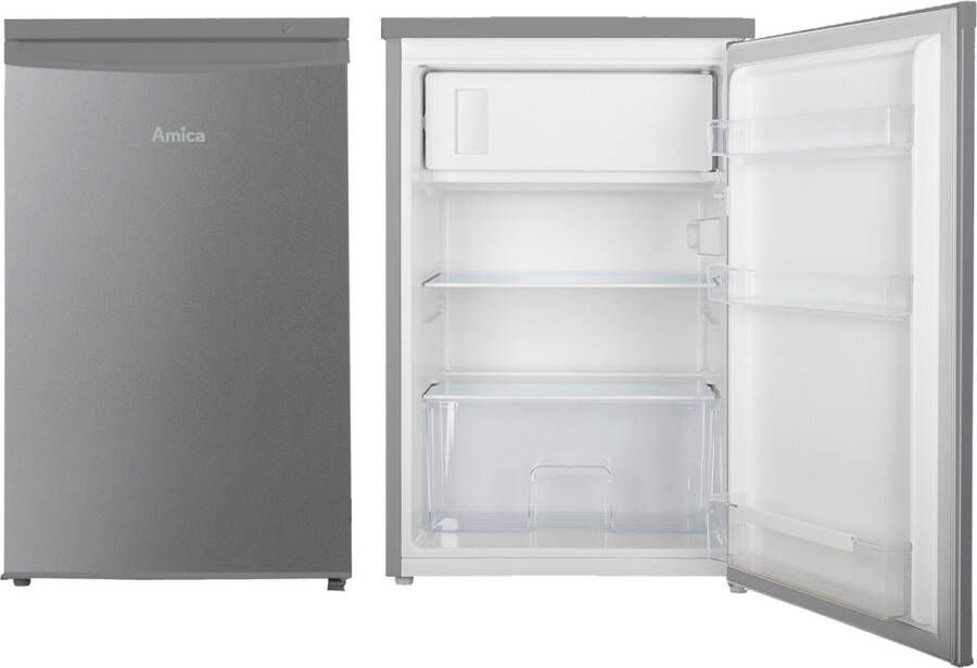 Amica AF1122S Tafelmodel Koelkast Zilverkleurig