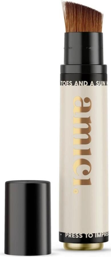 AMICI Cosmetics Amici Hervulbare Zonnebrandkwast Beige Blizz Zonnebrandkwast Zonnebrand kwast Hervulbare Zonnebrandcrème Applicator baby zonnebrand zonnebrandcrème