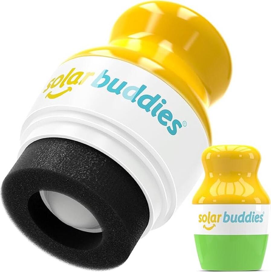 AMICI Cosmetics Solar Buddies Ollie Green Zonnebrandcrème Applicator Herbruikbare roll-on sponsapplicator voor zonnebrandcrème zonnebrand en lotion voor kinderen volwassenen en gezinnen Zonnebrand Zonnebrandroller