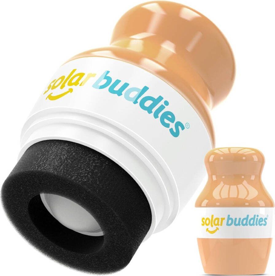 AMICI Cosmetics Solar Buddies Bambi Nude Zonnebrandcrème Applicator Herbruikbare roll-on sponsapplicator voor zonnebrandcrème zonnebrand en lotion voor kinderen volwassenen en gezinnen Zonnebrand Zonnebrandroller