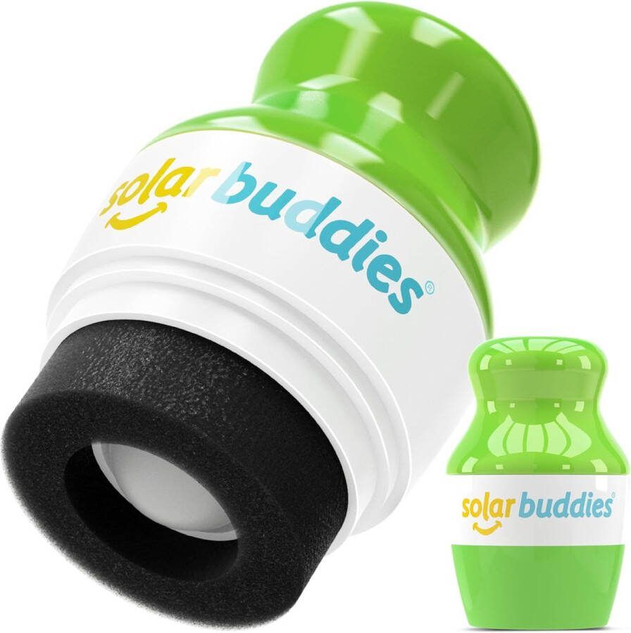 AMICI Cosmetics Solar Buddies Frankie Green Zonnebrandcrème Applicator Herbruikbare roll-on sponsapplicator voor zonnebrandcrème zonnebrand en lotion voor kinderen volwassenen en gezinnen Zonnebrand Zonnebrandroller