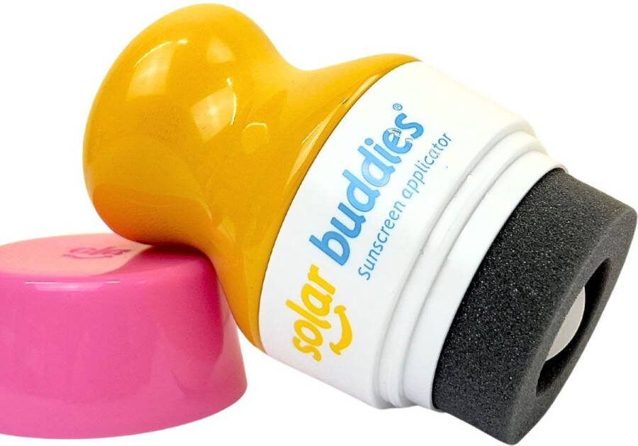 AMICI Cosmetics Solar Buddies Orla Pink Zonnebrandcrème Applicator Herbruikbare roll-on sponsapplicator voor zonnebrandcrème zonnebrand en lotion voor kinderen volwassenen en gezinnen Zonnebrand Zonnebrandroller