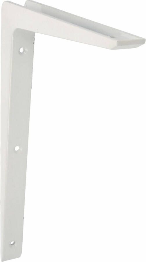 AMIG Plankdrager planksteun aluminium gelakt wit H300 x B200 mm boekenplank steunen