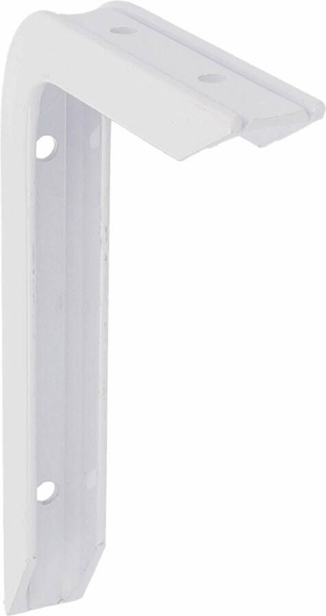 AMIG Plankdrager planksteun van aluminium gelakt wit H150 x B100 mm heavy support boekenplank steunen
