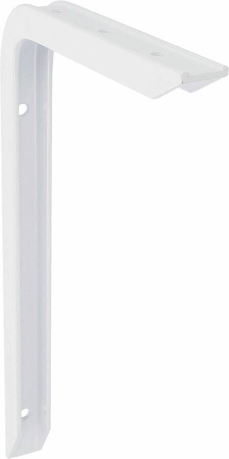 AMIG Plankdrager planksteun van aluminium gelakt wit H300 x B200 mm heavy support boekenplank steunen