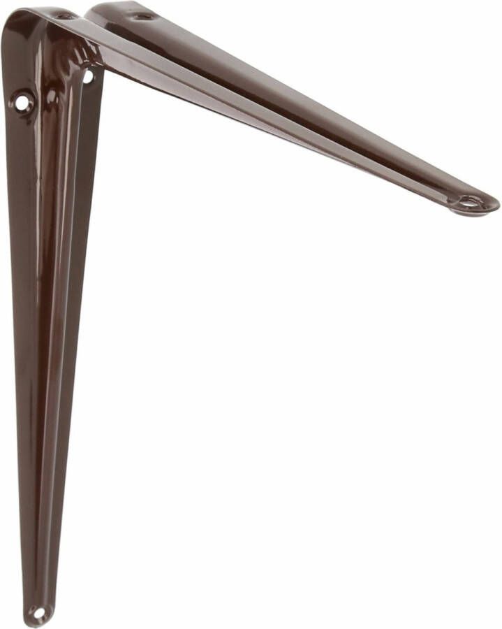 AMIG Plankdrager planksteun van metaal gelakt bruin H300 x B250 mm