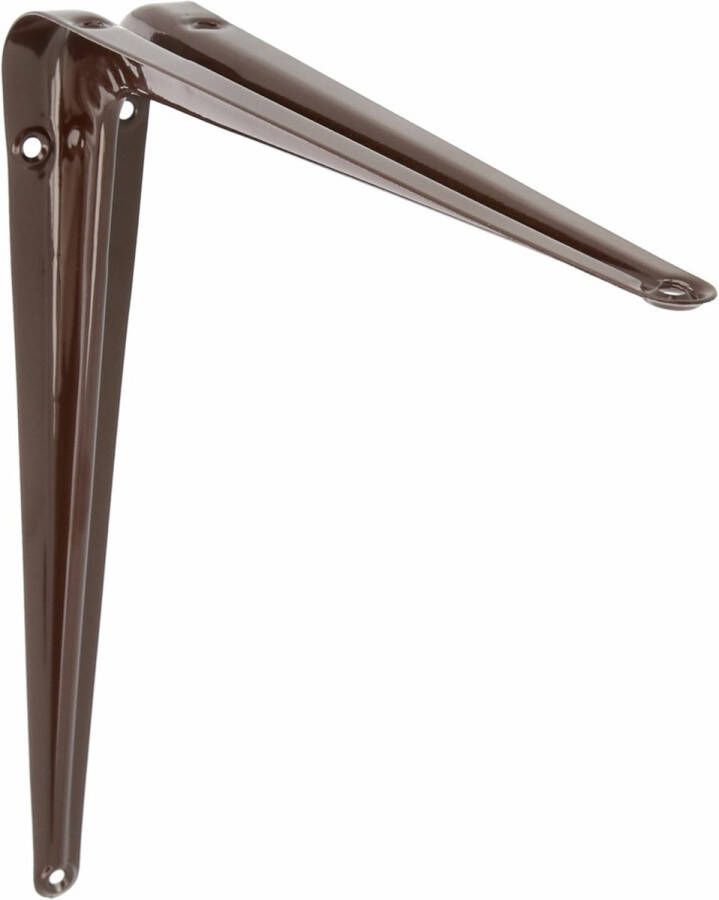 AMIG Plankdrager planksteun van metaal gelakt bruin H350 x B300 mm