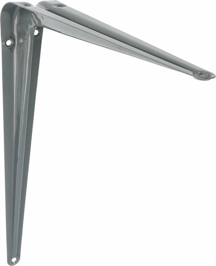 AMIG Plankdrager planksteun van metaal gelakt grijs H300 x B250 mm Plankdragers