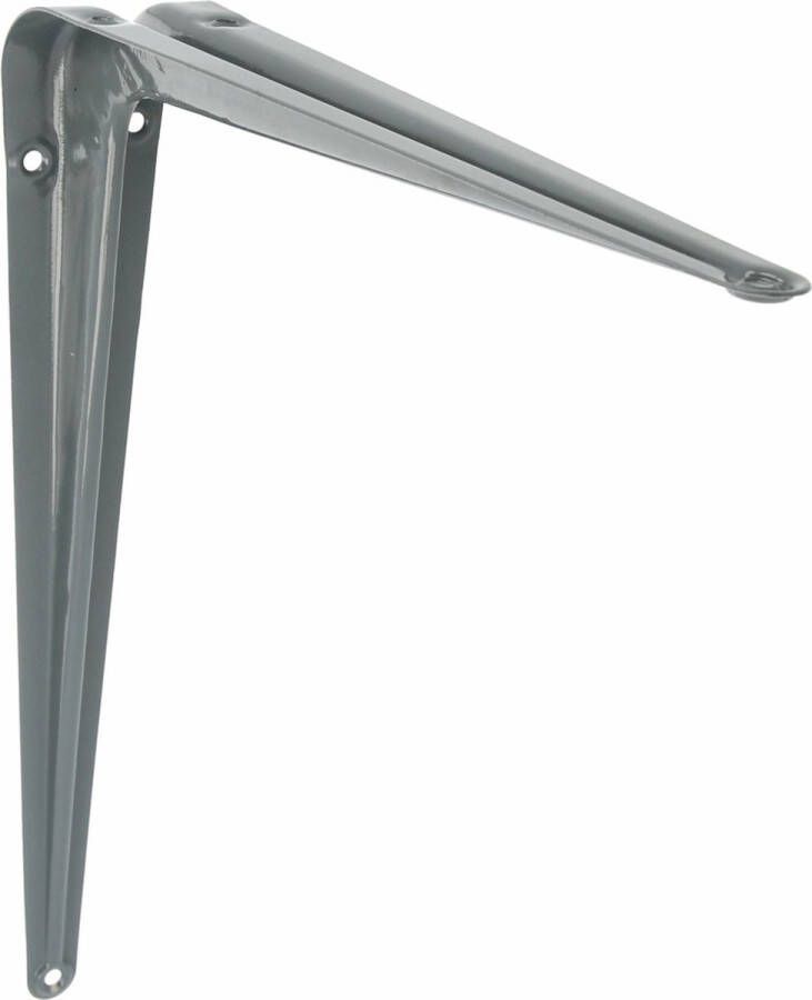 AMIG Plankdrager planksteun van metaal gelakt grijs H400 x B350 mm Plankdragers