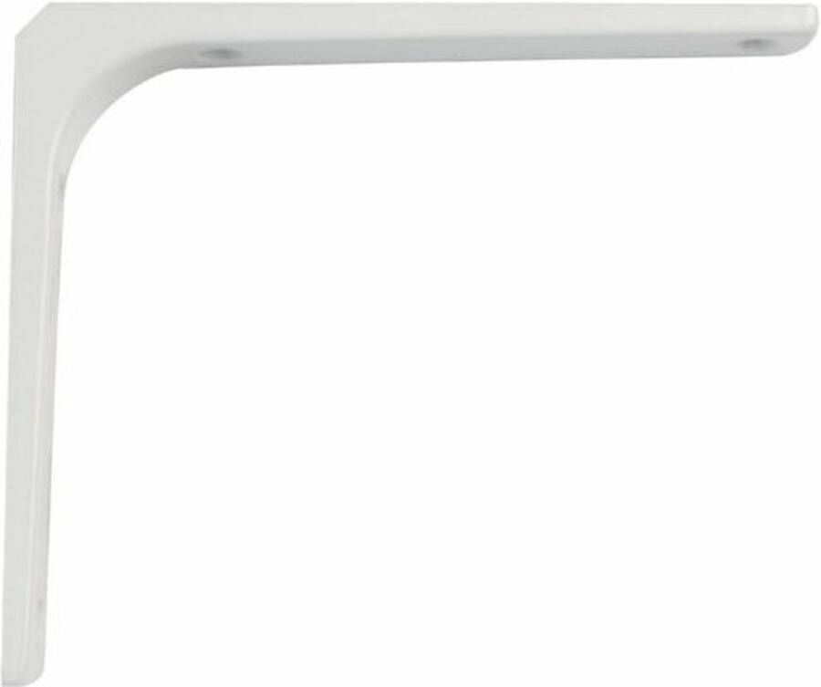 AMIG Plankdrager planksteun van metaal gelakt wit H100 x B100 mm boekenplank steunen