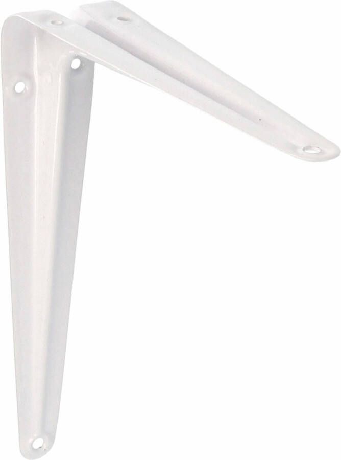 AMIG Plankdrager planksteun van metaal gelakt wit H175 x B150 mm Plankdragers