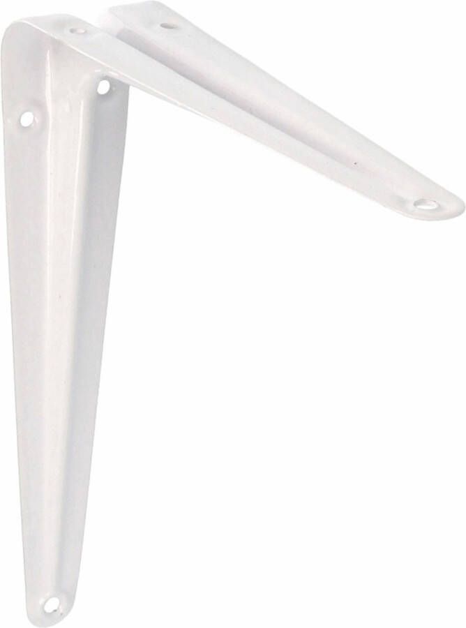 AMIG Plankdrager planksteun van metaal gelakt wit H200 x B150 mm Plankdragers