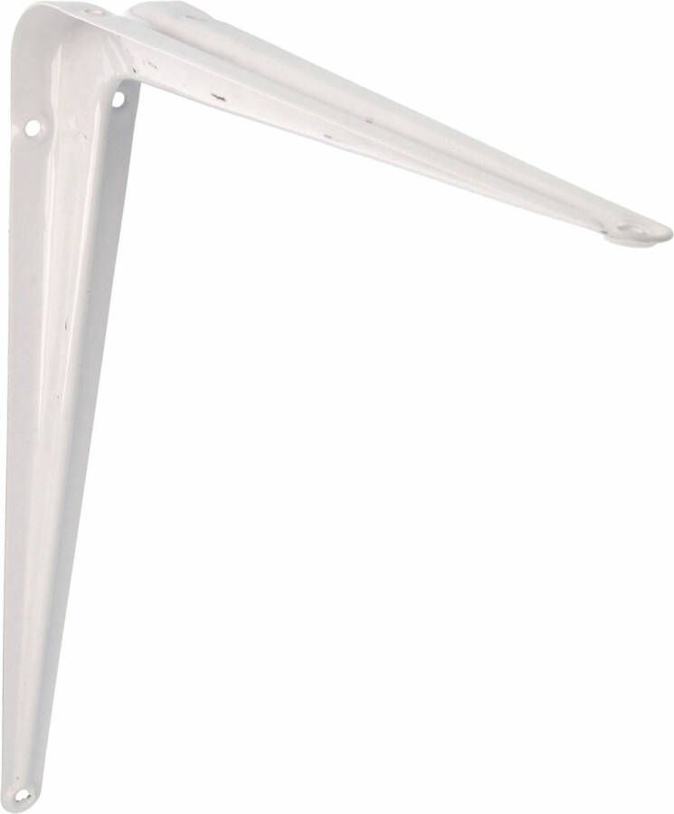 AMIG Plankdrager planksteun van metaal gelakt wit H350 x B300 mm Plankdragers