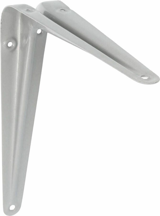 AMIG Plankdrager planksteun van metaal gelakt zilver H175 x B150 mm
