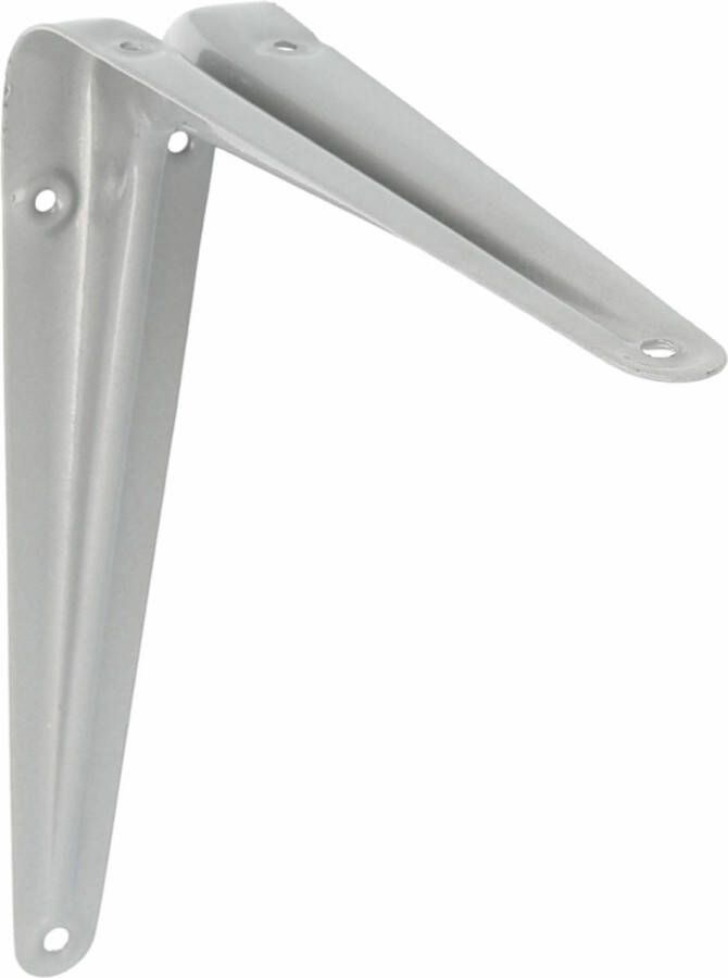 AMIG Plankdrager planksteun van metaal gelakt zilver H225 x B200 mm Plankdragers