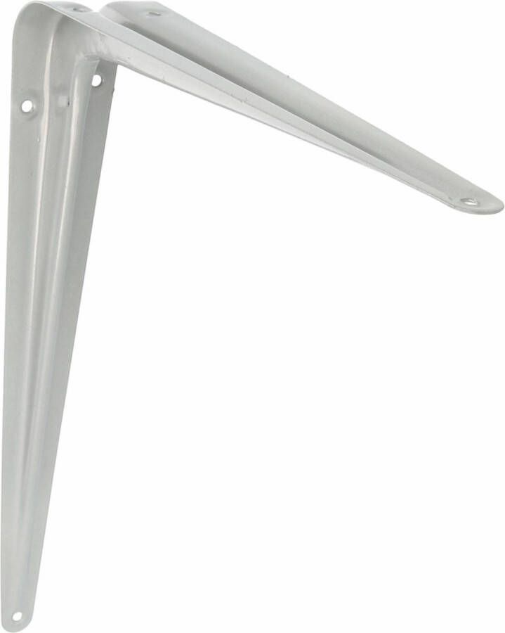 AMIG Plankdrager planksteun van metaal gelakt zilver H300 x B250 mm