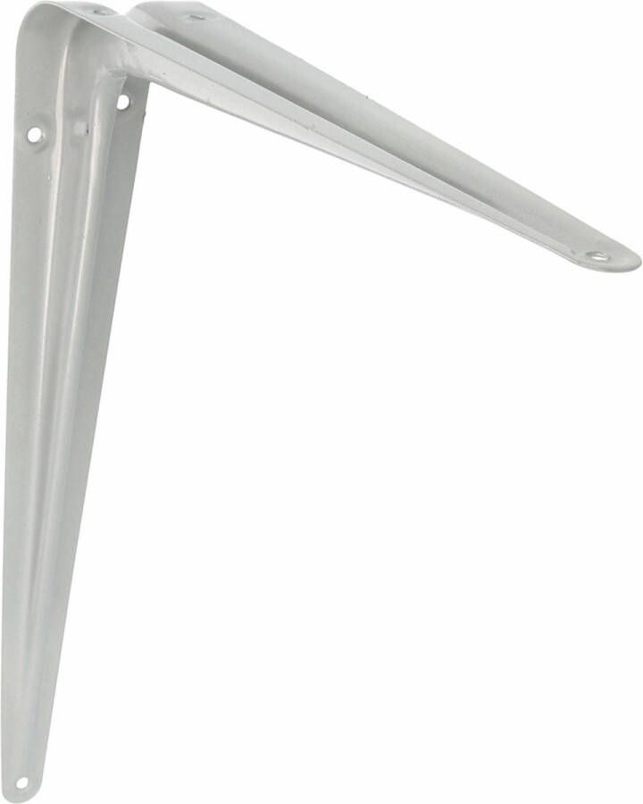 AMIG Plankdrager planksteun van metaal gelakt zilver H350 x B300 mm