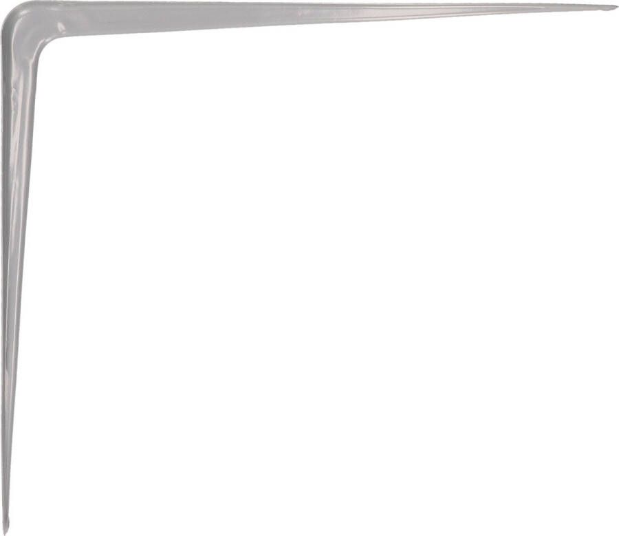 AMIG Plankdrager planksteun van metaal gelakt zilver H400 x B350 mm Plankdragers