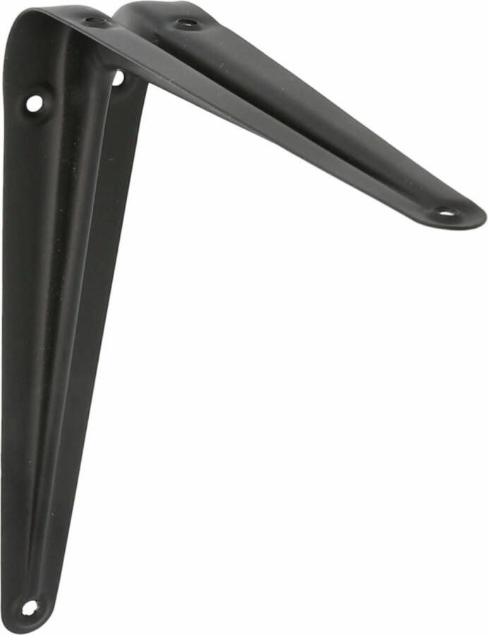 AMIG Plankdrager planksteun van metaal gelakt zwart H200 x B150 mm
