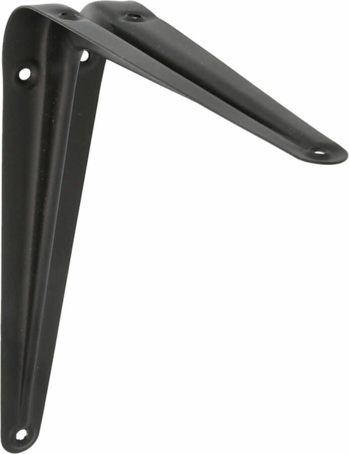 AMIG Plankdrager planksteun van metaal gelakt zwart H250 x B200 mm
