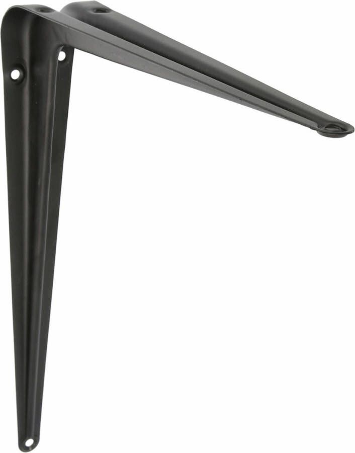 AMIG Plankdrager planksteun van metaal gelakt zwart H350 x B300 mm Plankdragers