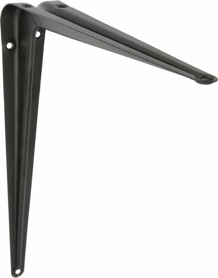 AMIG Plankdrager planksteun van metaal gelakt zwart H450 x B400 mm Plankdragers