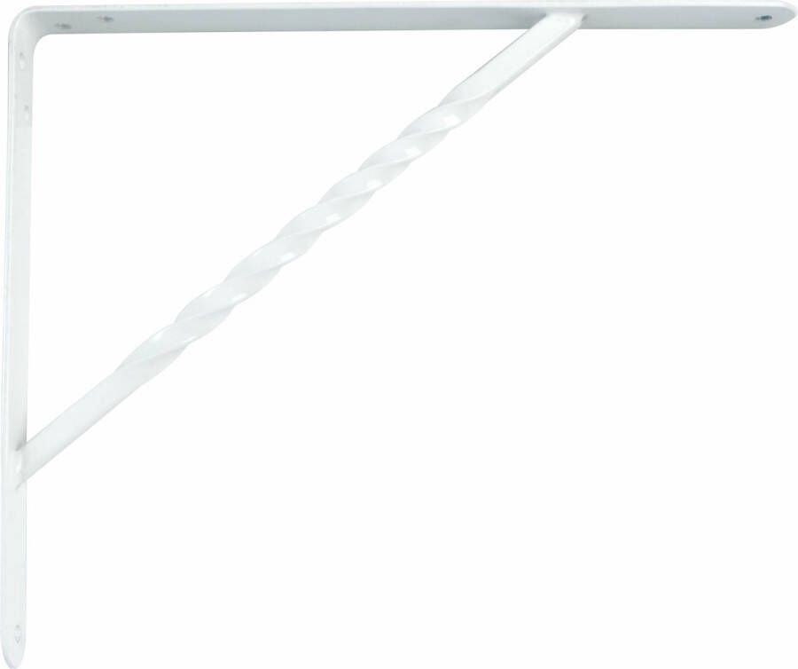 AMIG Plankdrager steun beugel Spiraal metaal wit H150 x B125 mm Tot 300 kg boekenplank steunen