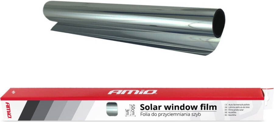 AMIO Auto raamfolie Solar Raamfolie Donker zilver 0 5x3m (15%)