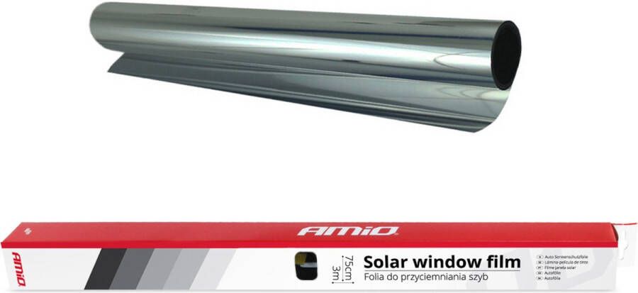 AMIO Auto raamfolie Solar Raamfolie Donker zilver 0 75x3m (15%)