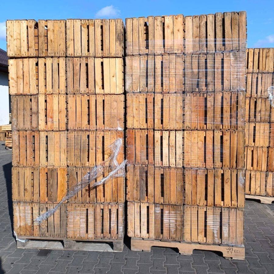 AMISHOUT 54 stuks fruitkisten van hout 50x40x30 cm 1x pallet oude kratten