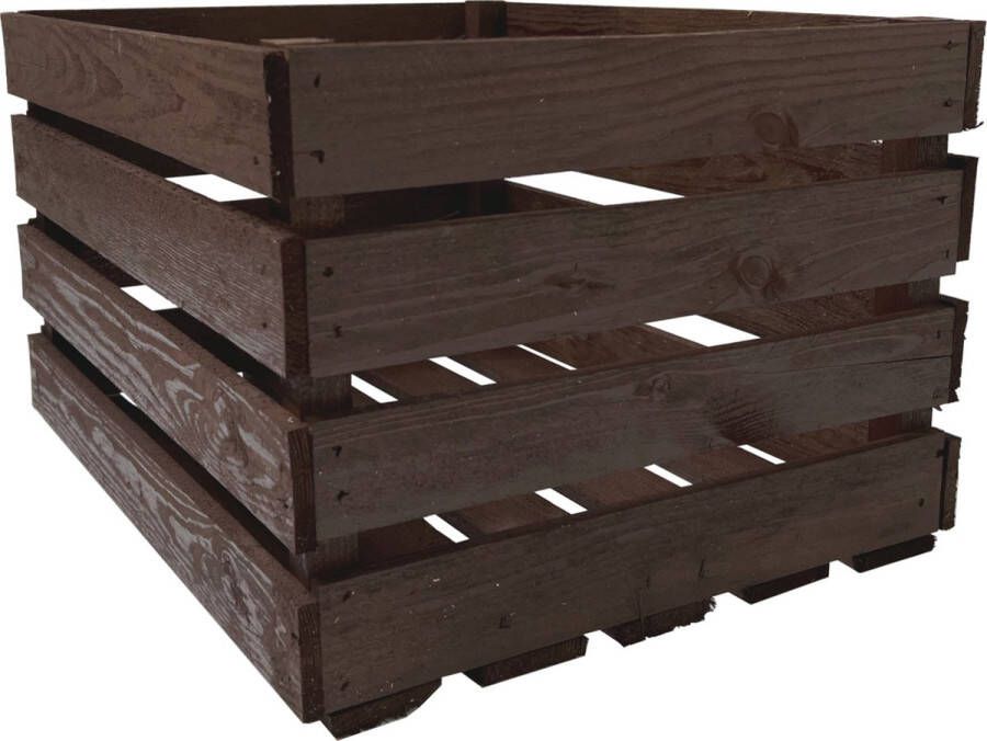 AMISHOUT 54x nieuwe bruine fruitkist 50x40x30 cm 1x pallet kratten