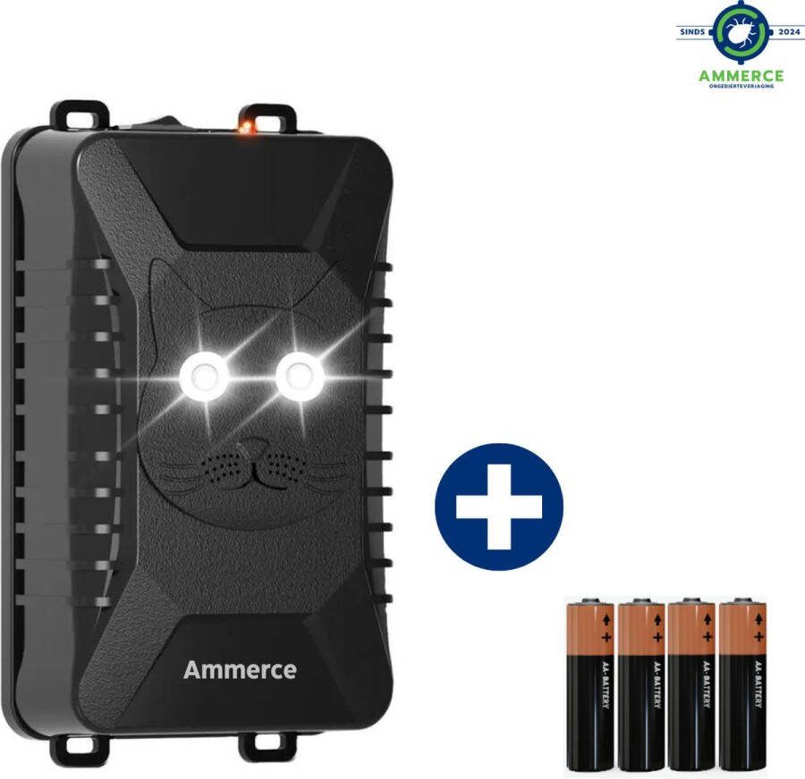 Ammerce Marterverjager Inclusief Batterijen Ongedierteverjager Muizenverjager & Rattenverjager Voor Binnen Buiten en Auto Marter verjager Extra Effectief